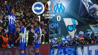 BRIGHTON BEAT MARSEILLE  Brighton 10 Marseille  MATCHDAY BRIGHTON V MARSEILLE  EUROPA LEAGUE [upl. by Dennie]