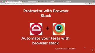 Protractor with Browserstack UrduHindi [upl. by Dlanod]