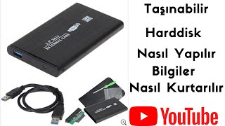 Harici Harddisk Nasıl Yapılır  Çökmüş Bilgisayardan Bilgi Kurtarmak [upl. by Jeroma]