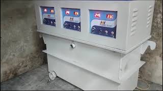 Three Phase 50 KVA Servo Voltage Stabilizer I Ghaziabad Uttar Pradesh I Oil Cooled Servo Stabilizer [upl. by Heer]