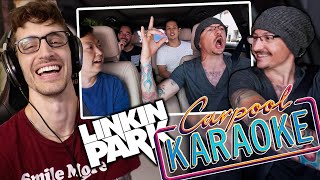 LINKIN PARK Carpool Karaoke w Chester Bennington amp Ken Jeong  REACTION [upl. by Anglim]