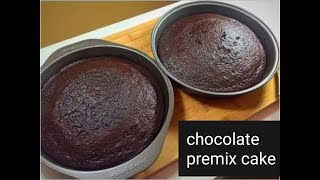 Chocolate premix cake without oven  Easiest Chocolate cake  Premix cake recipie [upl. by Zackariah]