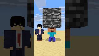 HELP Herobrine To Power Up Throw Bigger And Bigger Bedrock friendship shorts trending anime [upl. by Abra]