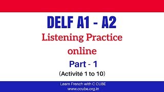 DELF A1 A2 Listening Exercises Practice Online  French Listening Comprehension Examen [upl. by Travers]