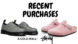 ACOLDWALL x Dr Martens 1461 Graphite amp Stussy x Birkenstock Boston Clog Pink  Recent Purchases [upl. by Josias495]