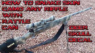 HOW TO PAINT 3D SNAKE SKIN CAMO ON ANY FIREARM [upl. by Anelliw965]