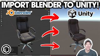 How to Import BLENDER FILES into Unity  Step by Step Tutorial [upl. by Telfore970]