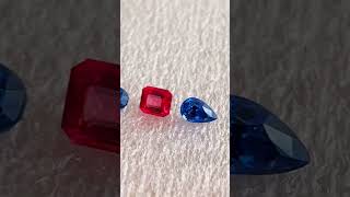 Red and Blue Spinels The 2 most highly valued spinel colors spinel spinels redspinel [upl. by Vasos139]