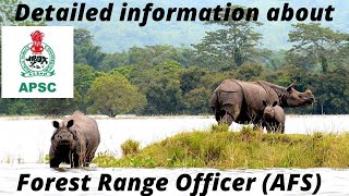 APSC  Forest Range Officer Assam Forest ServiceDetailed information about FRO [upl. by Wilmette]