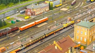 MODEL RAILROAD N SCALE KEHL HBF  Modell Süd Stuttgart 2016 [upl. by Ahsienor]