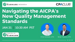 Navigating the AICPA’s New Quality Management Standards [upl. by Einot]