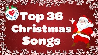 Top 36 Popular Christmas Songs and Carols Playlist 🎅 [upl. by Rawna855]