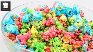 HOW TO MAKE RAINBOW POPCORN [upl. by Tressa150]