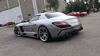 FAB Design Mercedes SLS Gullstream  Exhaust Sound and Acceleration [upl. by Cyndie]