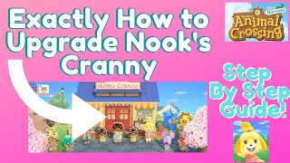 How To Upgrade the Shop Nooks Cranny in Animal Crossing New Horizons Exact Requirements amp Guide [upl. by Primaveria480]