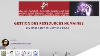 introduction à la gestion des ressources humaines cours 1 [upl. by Ahsok]