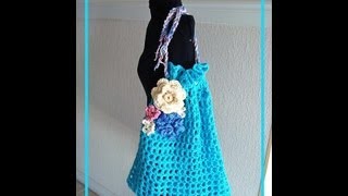 How to crochet a Market Bag free crochet pattern bags and purses [upl. by Rollie449]