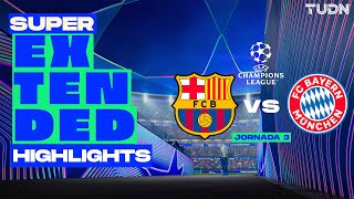 SUPER EXTENDED HIGHLIGHTS  Barcelona vs Bayern München  UEFA Champions League 202425  J3 [upl. by Madancy]