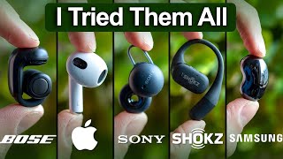 Best OPEN Earbuds 2024 Tested amp Compared  Bose vs Sony vs AirPods vs Shokz [upl. by Boardman]