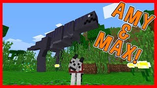 Amy amp Max Ep17 DINOSAUR DIMENSION  Minecraft  Amy Lee33 [upl. by Dardani]