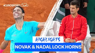 Nadal In Stunning Form amp Defeats Djokovic In Iconic 2020 Final  Roland Garros Rewind  Eurosport [upl. by Alayne]