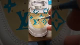 Louis Vuitton Custom Air Force 1s Shorts [upl. by Staley]