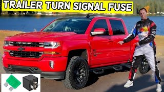 CHEVROLET SILVERADO TRAILER LEFT RIGHT TURN SIGNAL FUSE LOCATION REPLACEMENT 2014 2015 2016 2017 201 [upl. by Joan521]