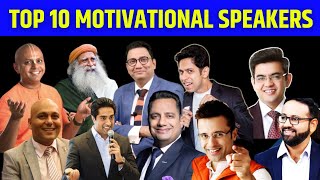 Top 10 Best motivational speakers in india 2021  who is no 1 inspirational channel amp coaches hindi [upl. by Anaeli]