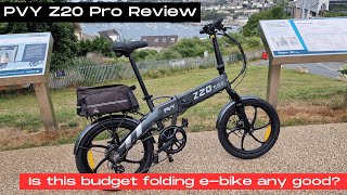 PVY Z20 Pro Review New folding ebike available in the UK [upl. by Madea]