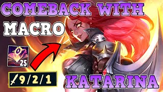 HOW TO PLAY KATARINA FROM BEHIND TIPS FOR LANING amp ROAMING amp COMEBACK  LEAGUE OF LEGENDS SEASON 11 [upl. by Idaf769]