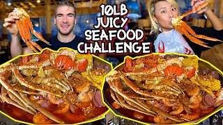 10LB JUICY SEAFOOD BOIL CHALLENGE in Clarksville TNRainaisCrazy Seafood MUKBANG Eating Show [upl. by Yanffit]