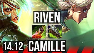 RIVEN vs CAMILLE TOP  Rank 3 Riven Godlike  VN Grandmaster  1412 [upl. by Jennette]