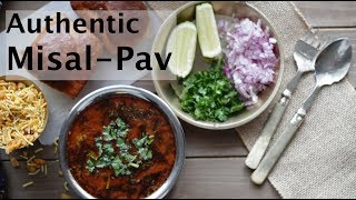 Misal pav recipeAuthentic Maharashtrian Misal Pavअस्सल महाराष्ट्रीयन मिसळ पावSpicy Curry with Pav [upl. by Tebazile]