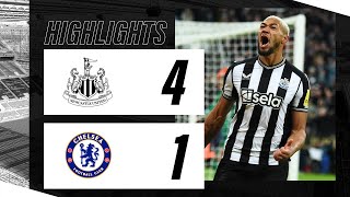 Newcastle United 4 Chelsea 1  Premier League Highlights [upl. by Acassej]