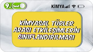 Kimyasal Türler Arası Etkileşimlerin Sınıflandırılması  9 Sınıf Kimya 2023 [upl. by Fallon]