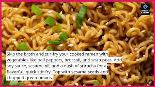 Top 10 Elevated Instant Ramen Recipes [upl. by Attelahs]