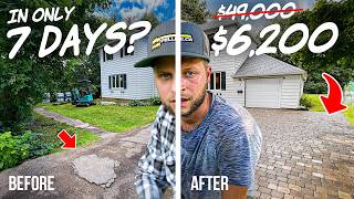 They said I couldn’t do it so I tried – Paver Driveway Build DIY [upl. by Gesner703]