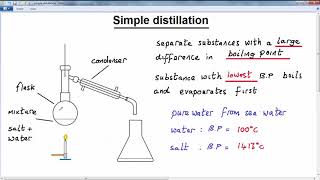 GCSE CHEMISTRY  COMPOUNDS AND MIXTURES  LESSON 5  simple distillation [upl. by Uos]