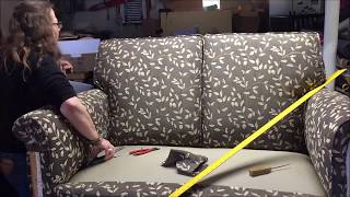 DIY Loveseat Upholstery tutorial with detailed tips Start to finish by a professional upholsterer [upl. by Jorgenson239]