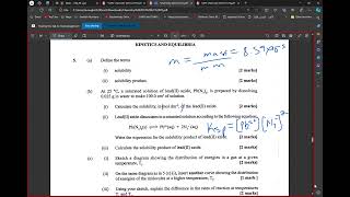 Solubility Product Question 2014 Chemistry Unit 1 [upl. by Avictor]