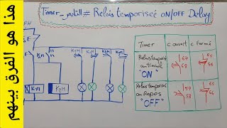 Relais temporisé travailrepos  Timer ONOFF DELAY [upl. by Shakti]