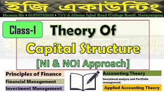 Theory of Capital Structure  NI amp NOI ApproachBBA 1st 3rd4th year amp MBA Finance [upl. by Tjaden167]