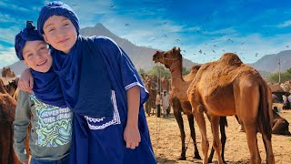 Camel Riding Adventure in Moroccan Desert 🌵 Educational Videos for Kids 🐪 Animals for Kids [upl. by Drud196]