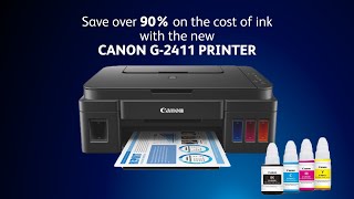 CANON G2411 PRINTER REVIEW SAVE OVER 90 ON INK COST [upl. by Burgess274]