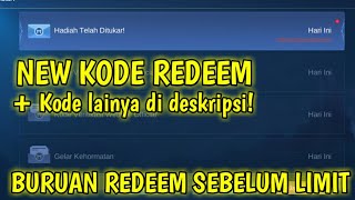 KODE REDEEM ML TERBARU SEPTEMBER 2020 BURUAN REDEEM  UPDATE CODE REDEEM MOBILE LEGENDS 2020 Mlbb [upl. by Ytissac]