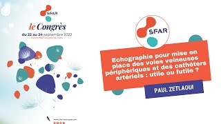 Echographie pour mise en place des voies veineuses périphériques et des cathéters artériels [upl. by Onailerua]