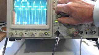 Sony Tektronix 2465B Oscilloscope 動作確認 [upl. by Ajam]