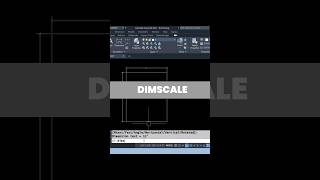 DIMSCALE autocad shorts autocadtutorial autocadtips [upl. by Ocirled903]