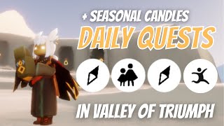 Today’s Daily Quests in Valley of Triumph  Sky Children of the Light [upl. by Florentia]