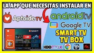 APTOIDE TV ULTIMA ACTUALIZACION │GOOGLE TV amp ANDROID TV │CHROME PARA SMART TV │Tap2Tech 2024 [upl. by Pip]